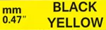 ايبسون 12 مل ليبل أصفر بخط أسود