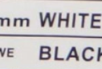 ليبل أبيض بخط أسود 24 مم